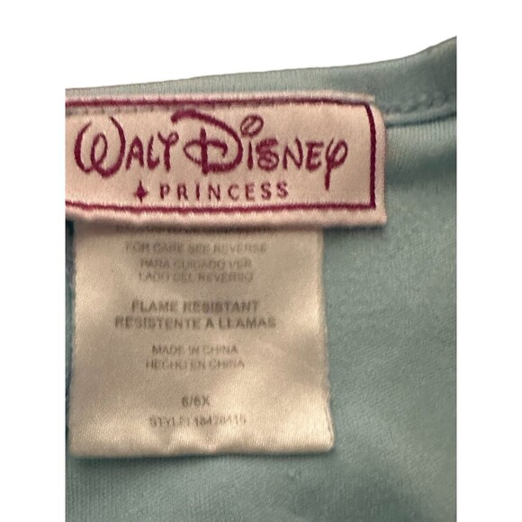Disney Girl's Blue Cinderella Princess Nightgown 6/6x - Picture 4 of 6